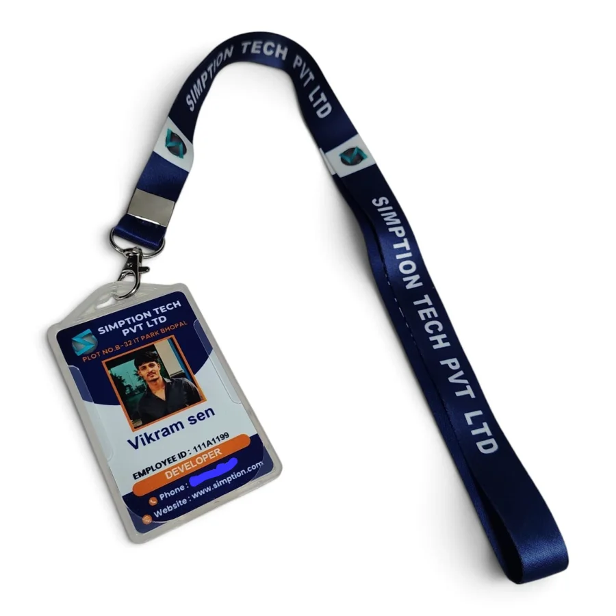 RFID & PVC ID Cards — Simption RFID PVC ID Card with Lanyard