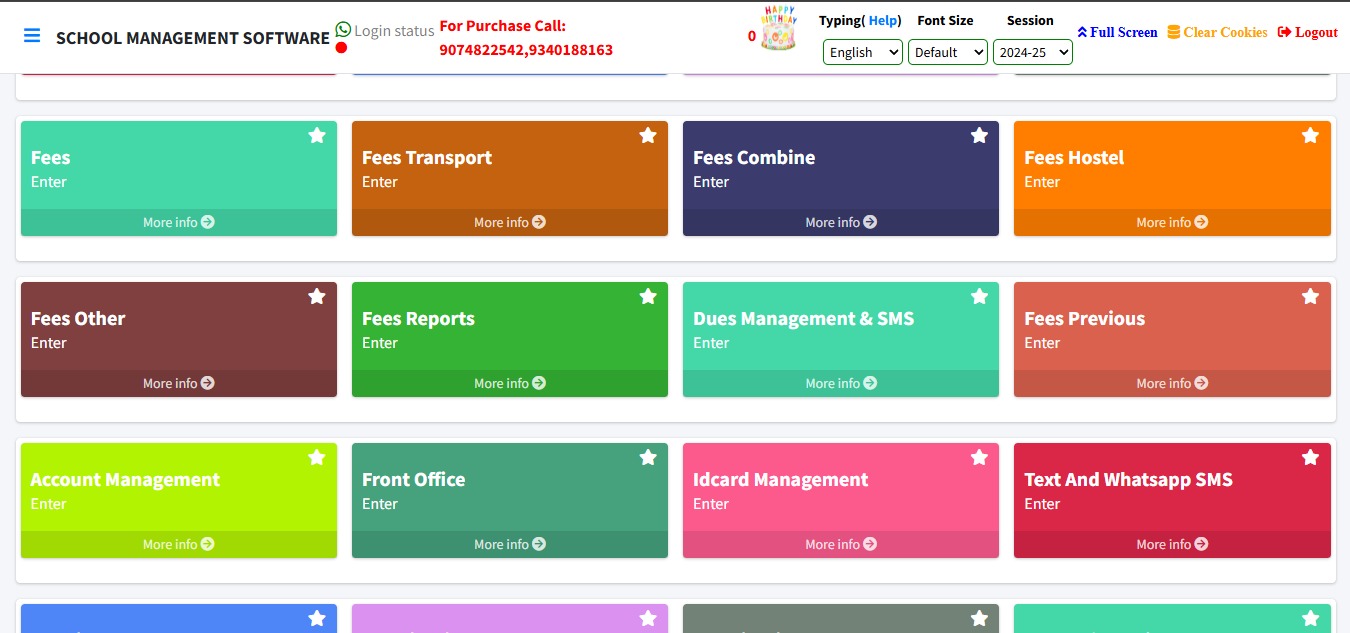 Simption School Management Software — Accounts, Front Office & ID Cards