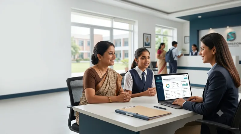 Admission & Enquiry Management — Front-desk admission workflow