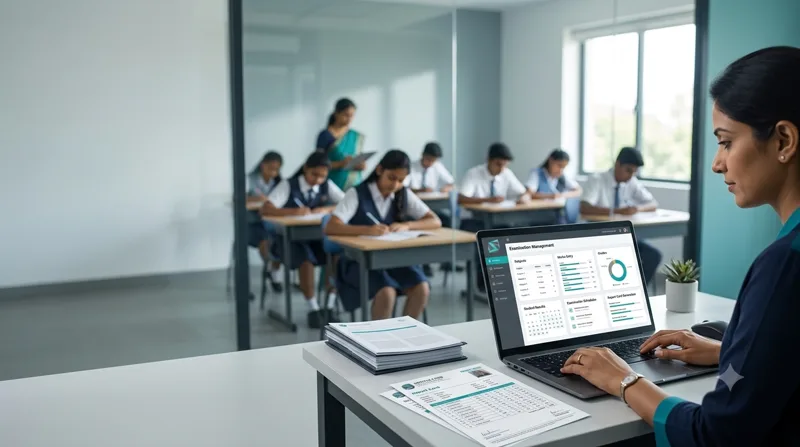 Examination & Result Management — Examination management panel
