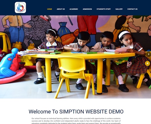 Semi Dynamic Website template — demo 1 screenshot