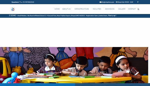 Semi Dynamic Website template — demo 4 screenshot