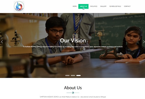 One Page Website template — demo 2 screenshot