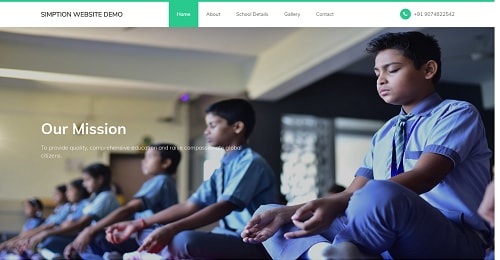 One Page Website template — demo 3 screenshot