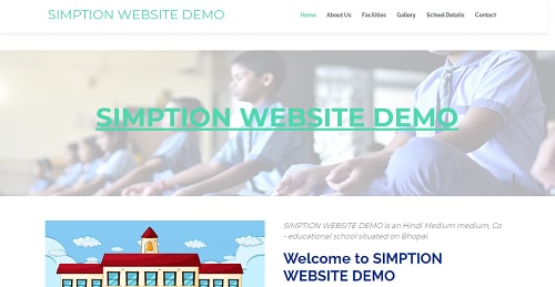 One Page Website template — demo 4 screenshot