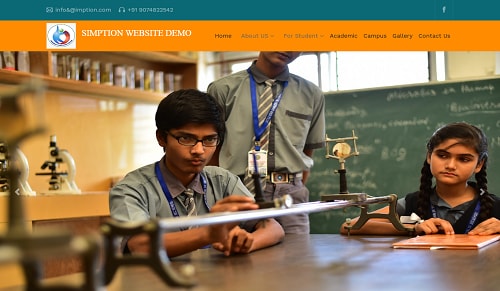 Static Website template — demo 1 screenshot