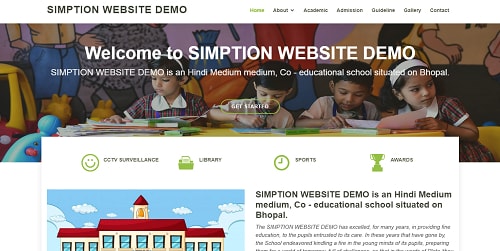 Static Website template — demo 6 screenshot